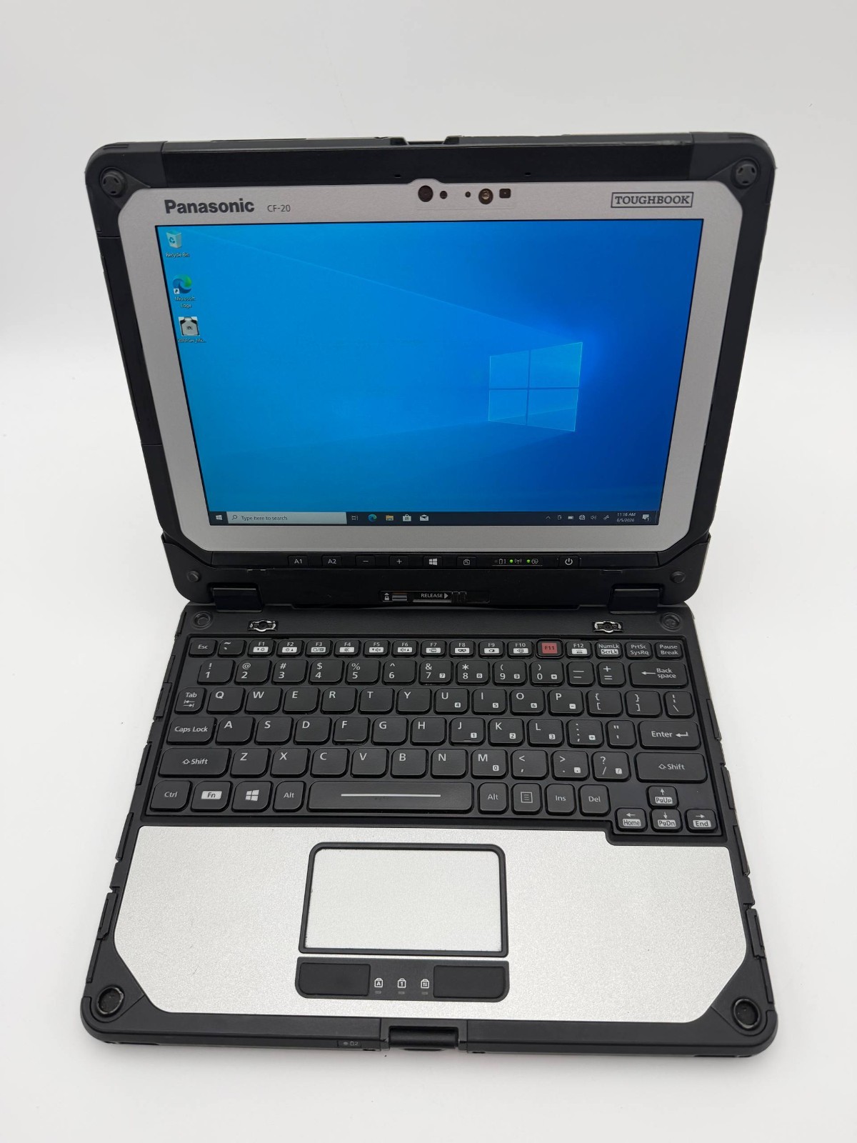 Panasonic Toughbook CF-20 MK2 i5-7y57 8GB 256GB Barcode Win10pro 2 batteries