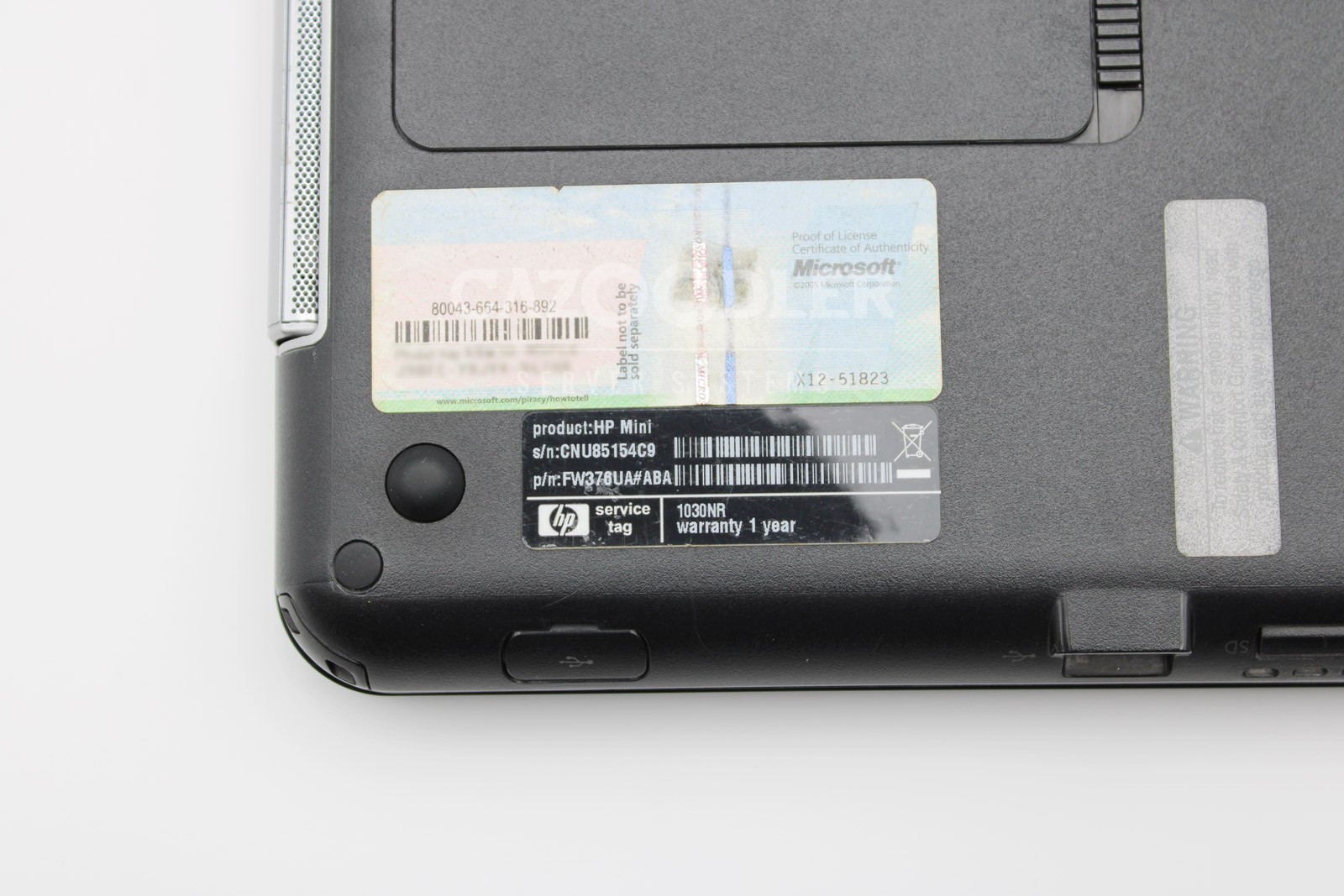HP Mini 1030NR Intel Atom FW376UA 10.1″ Laptop Netbook Works AS IS Parts Repair
