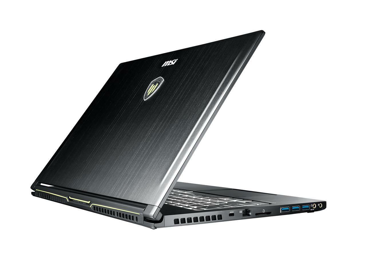 MSI WS63 8SL-015 i7-8750H, 512GB nVME+2TB, 32GB RAM, 15.6″ 4K, Quadro P4200 8GB