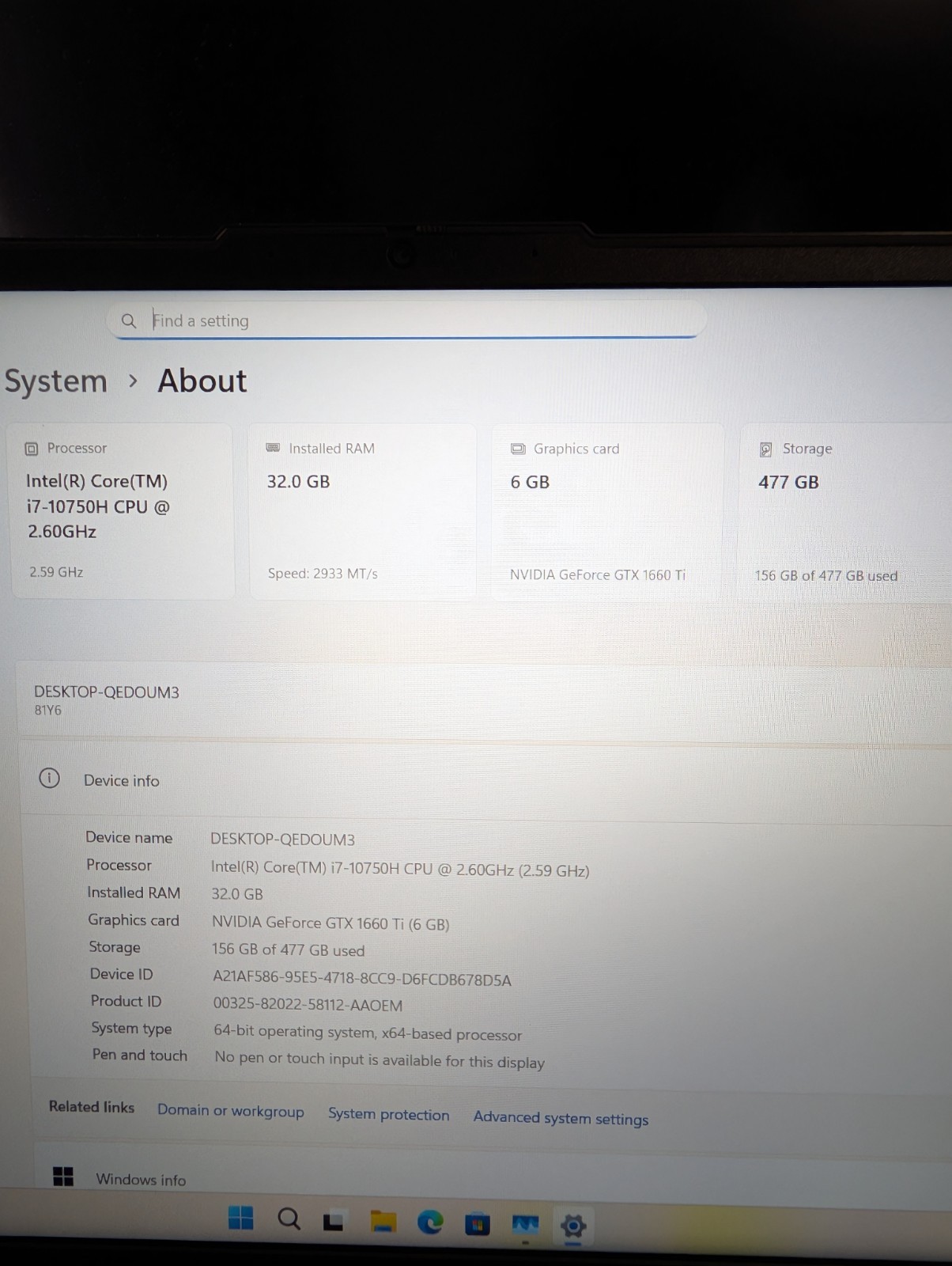 Lenovo Legion 5 120Hz i7-10750H GTX 1660 Ti 32GB RAM 512GB SSD Gaming 15IMH05H