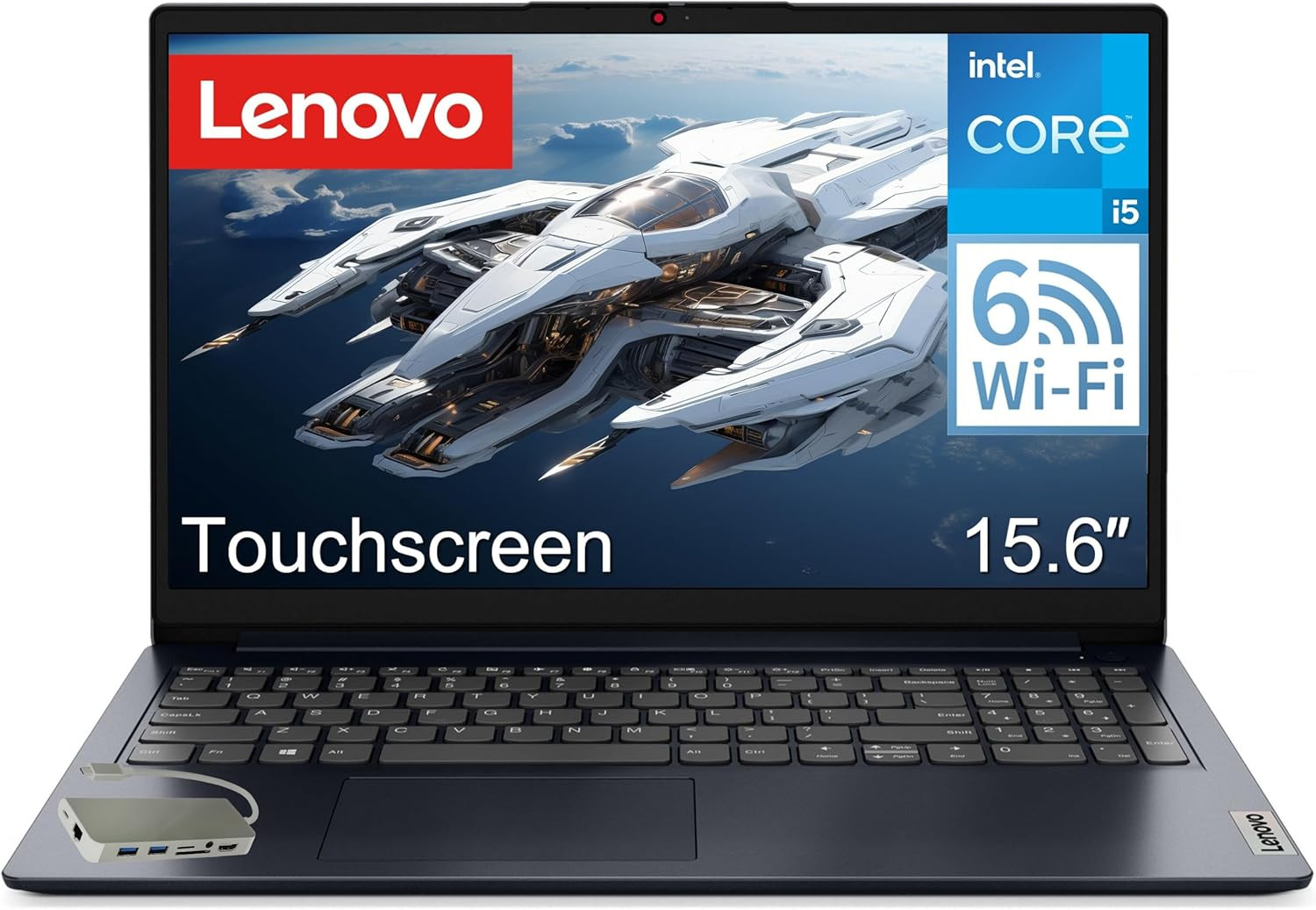 Ideapad Laptop for Business & Students, 15.6″ FHD Touchscreen, Intel 10-Core I5-