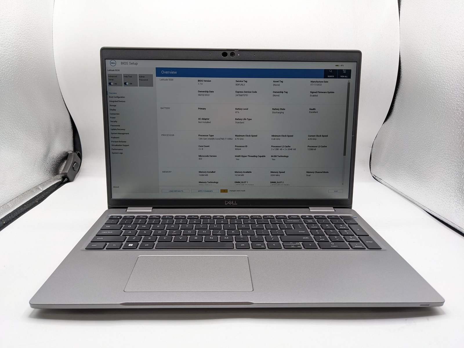 DELL LATITUDE 5530 I7-1255u 16GB RAM 256GB SSD – GRADE D