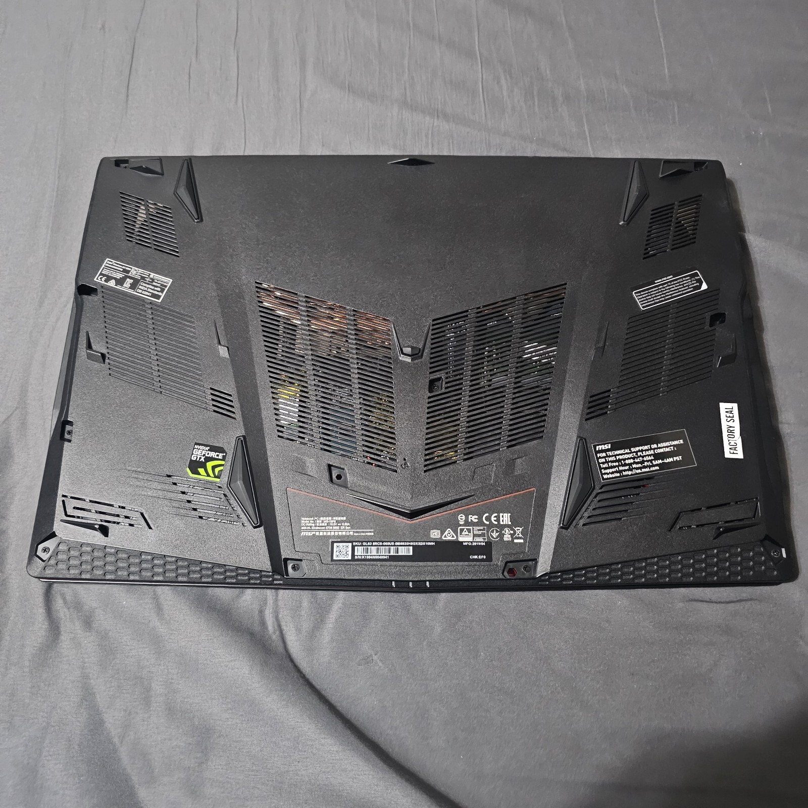 MSI Gaming Laptop GL63 15.6″ Intel i5 8300H 2.30GHz 8GB RAM, 1TB GTX1050
