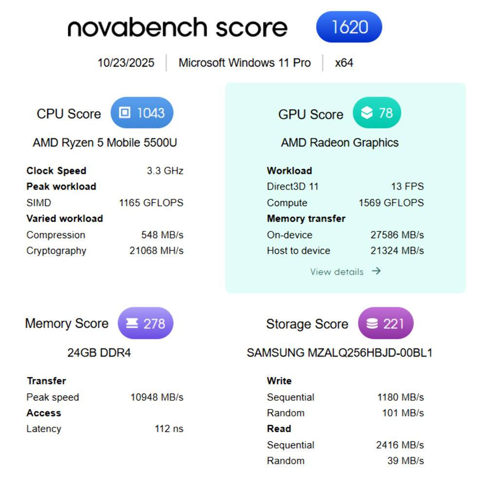 Lenovo Laptop – ThinkPad E15 Gen 3 – R5 5500U 24GB 240GB NVMe 15.3 FHD W11P