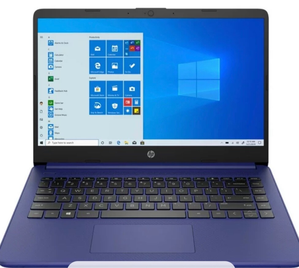 HP 14″ (64GB SSD, Intel Celeron N, 1.1 GHz, 4GB) Laptop – Indigo Blue…