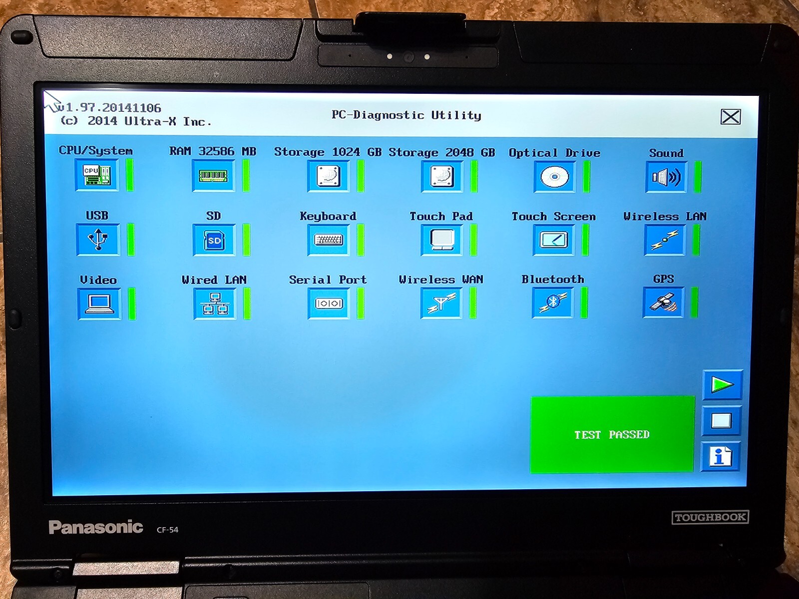 Panasonic CF-54 mk3 i5-32GB RAM🔹Touch/2TB SSD+1TB SSD/WEB✔WIN10/4G/GPS/DB9/VGA