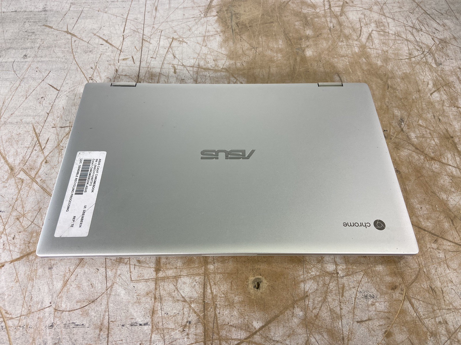 ASUS C434T CHROMEBOOK M3-8100Y @ 1.10 GHz,4GB RAM,2GB STORAGE,CHROME OS-(PARTS)