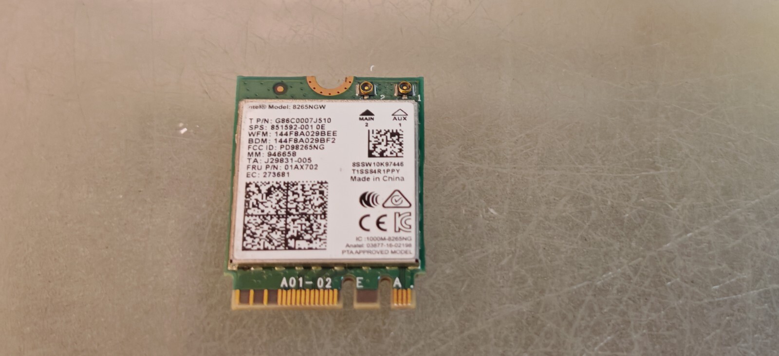 LENOVO THINKPAD L460 L450 L480 L490 T480 DUAL BAND WIFI CARD COMBO