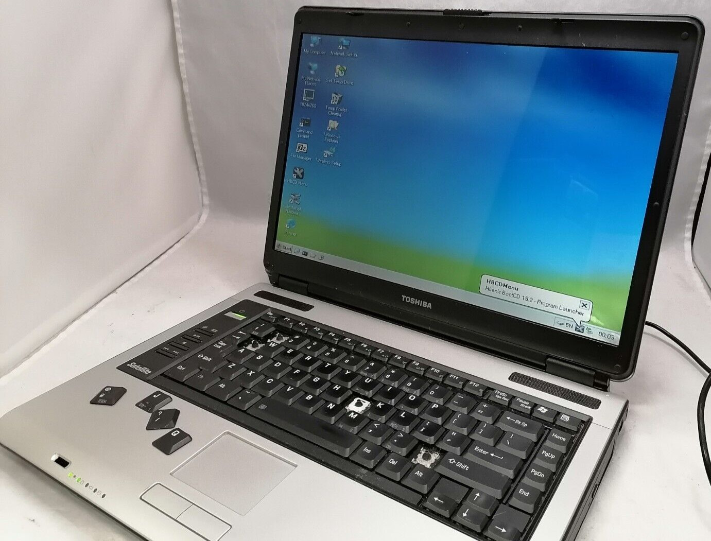 FOR PARTS 15.4″ Toshiba Satellite A105-S2141 (Celeron M 410/1.46 GHz/512 MB RAM)