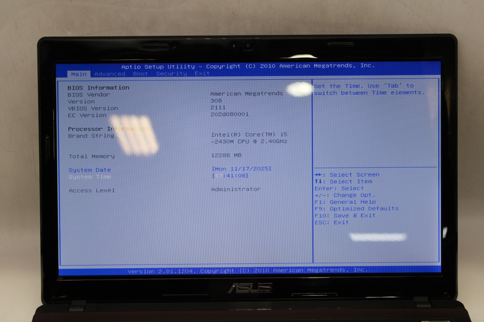 ASUS X53S 15.6″ i5-2430M 12GB RAM NO HDD/OS *PARTS/REPAIR*