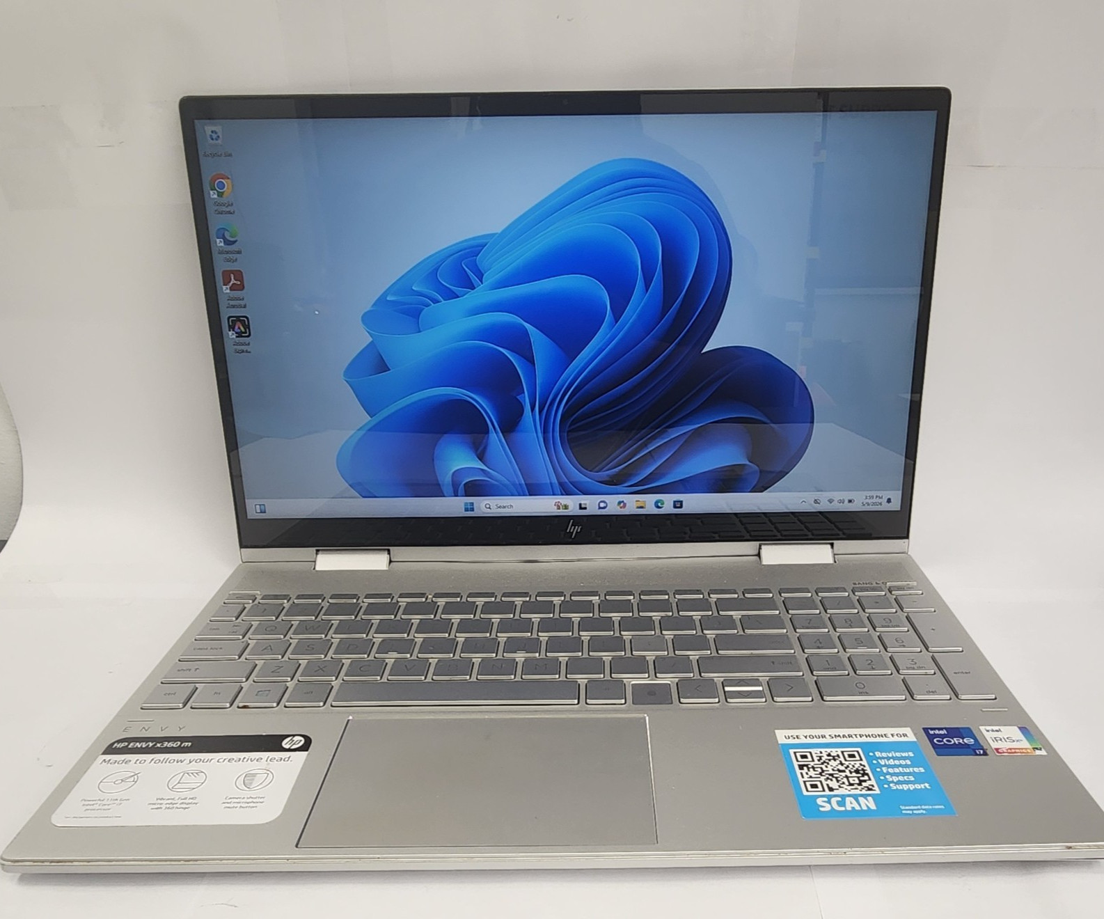 HP Envy x360 Convertible 15m, i7 11th Gen, 12GB RAM, 256GB SSD, Win 11 Pro READ