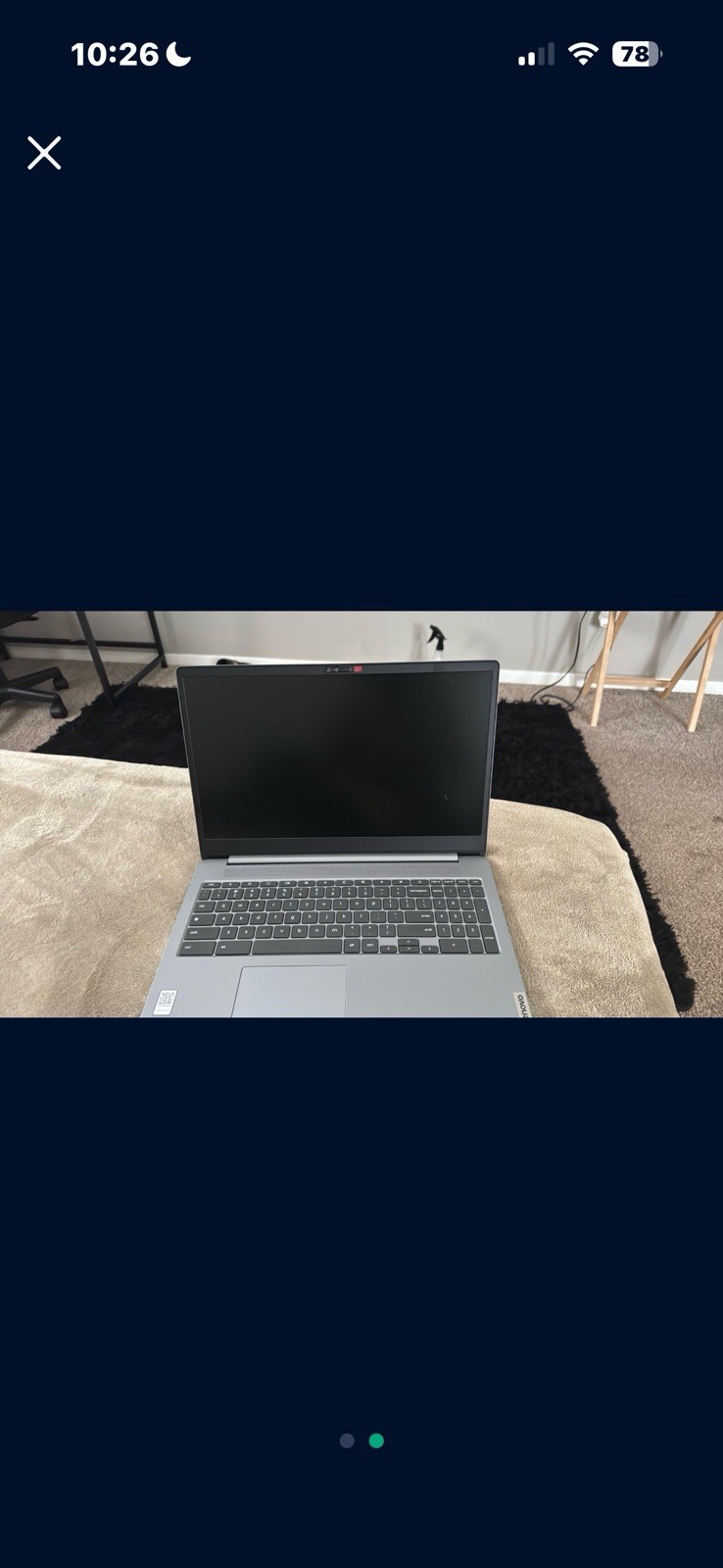 Lenovo IdeaPad 3i Chromebook 15.6″ FHD Intel Celeron 4GB RAM 64GB eMMC Gray
