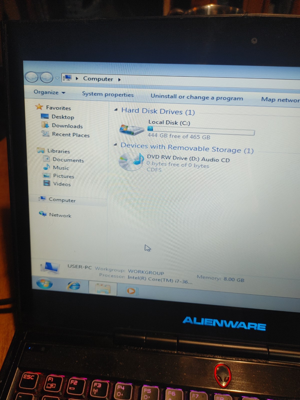 Alienware M14x R2 i7, 8GB, 500GB HDD**READ