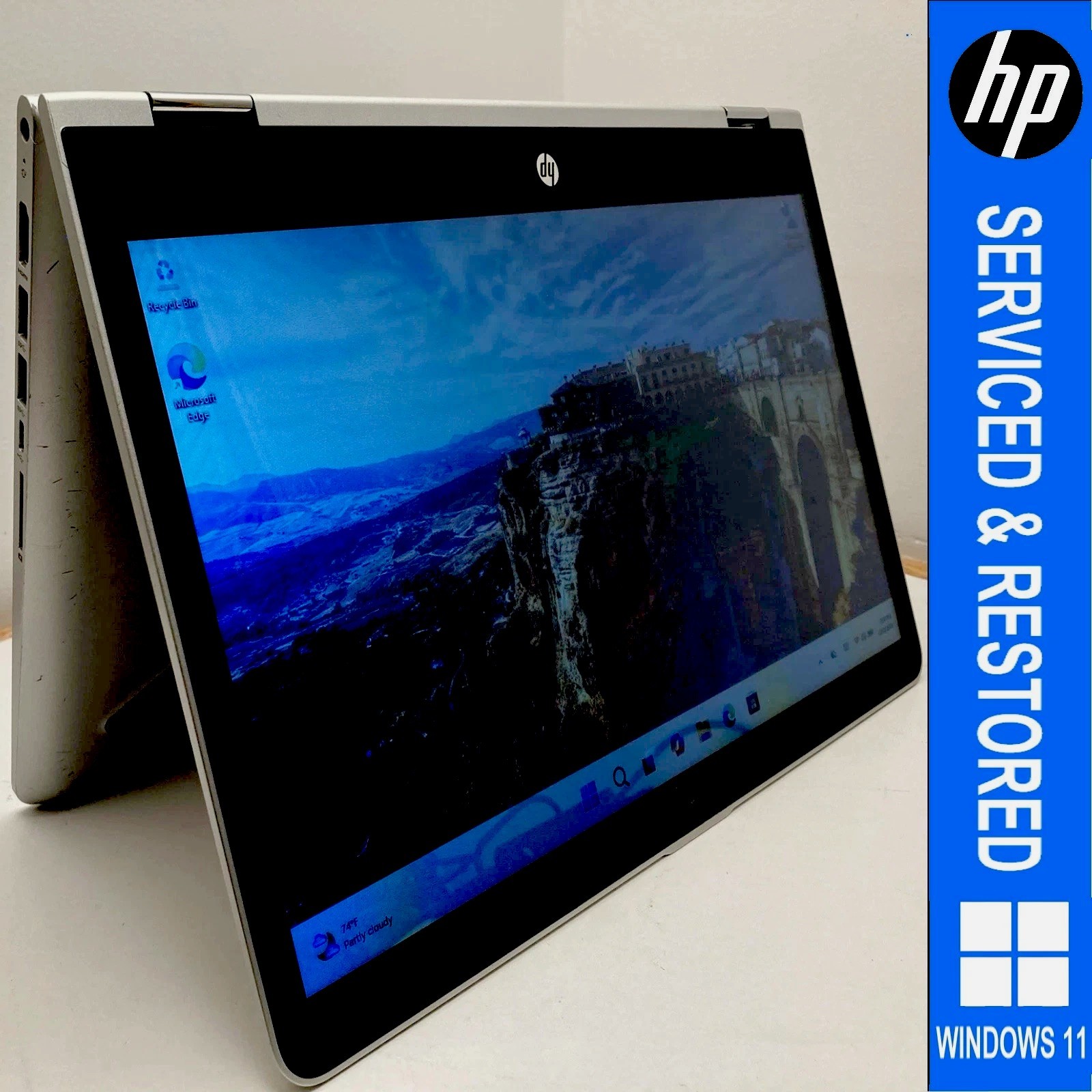 HP Pavilion x360m Convertible 2in1 Laptop Windows 11 /i3 7100U, 8GB, 240GB/READ