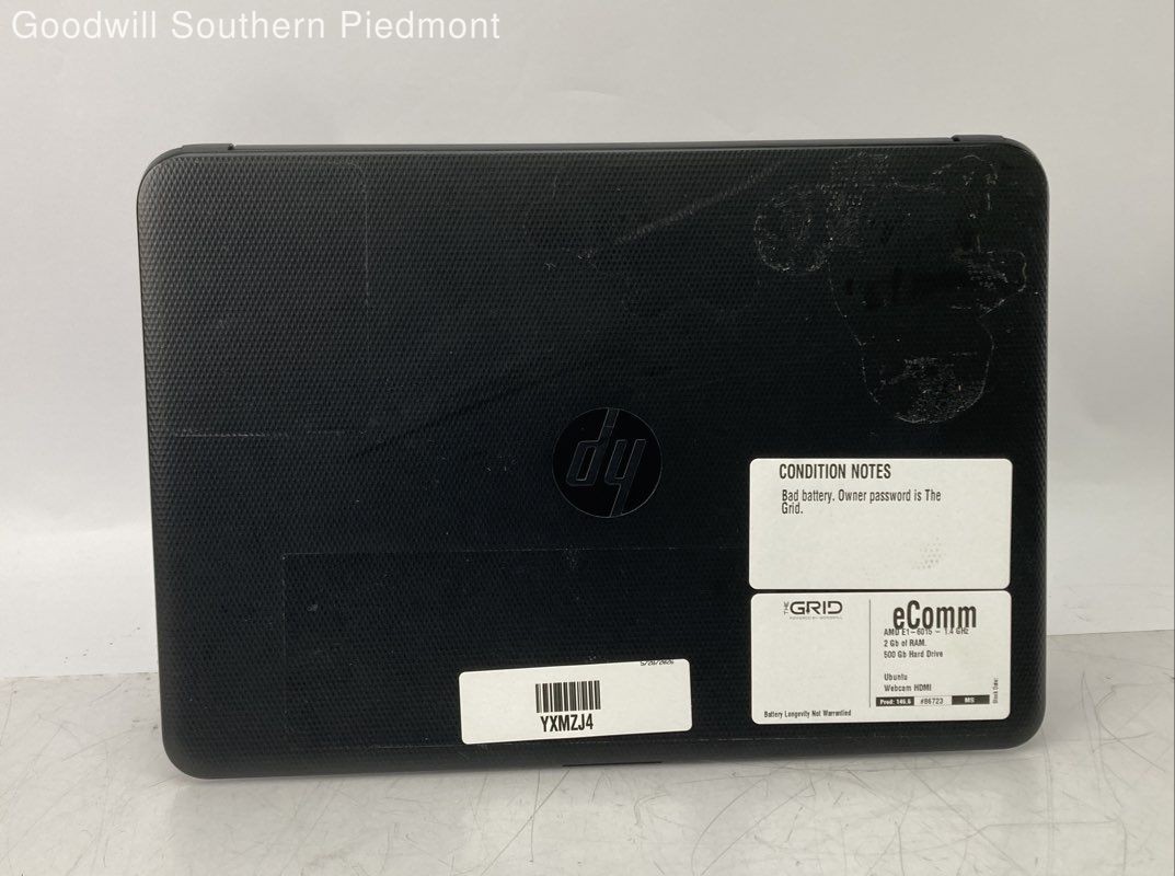 HP AMD E1-6015 1.4GHz 2Gb RAM 500Gb HDD Laptop – Tested