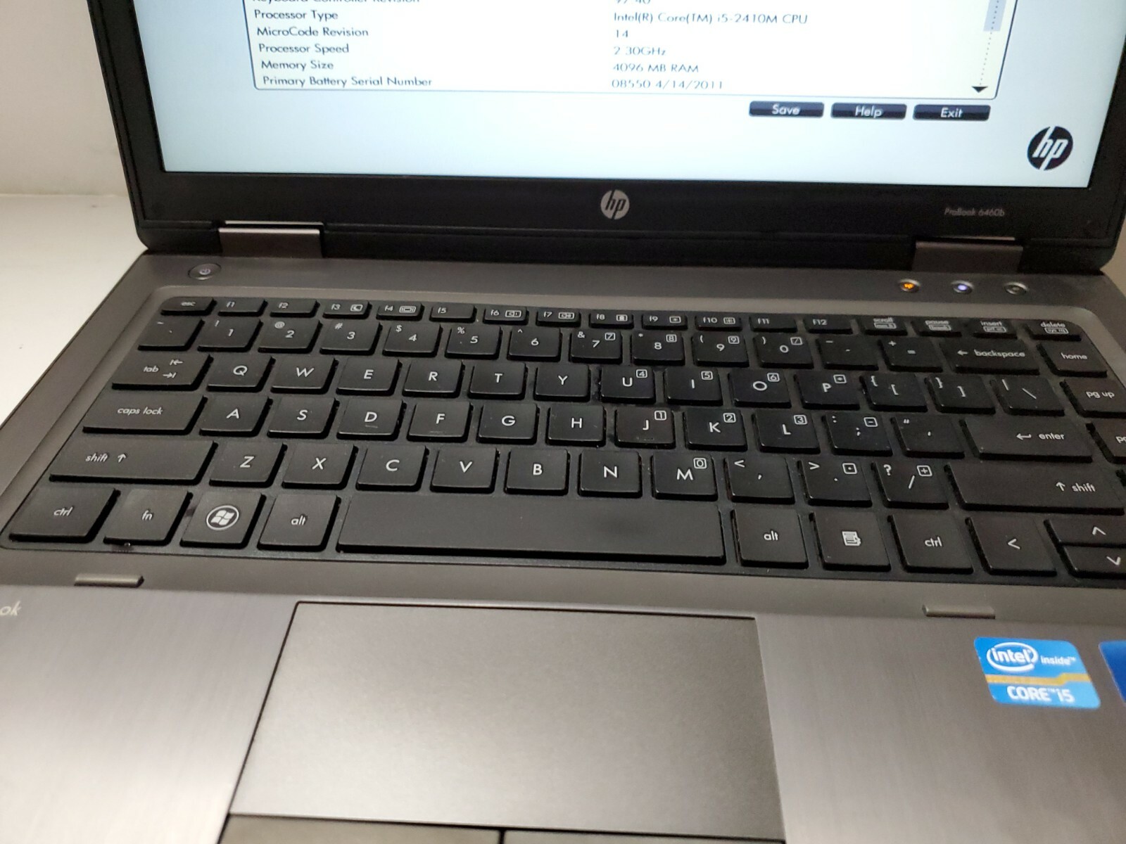 HP Probook 6460b Intel i5 2410m 4gb