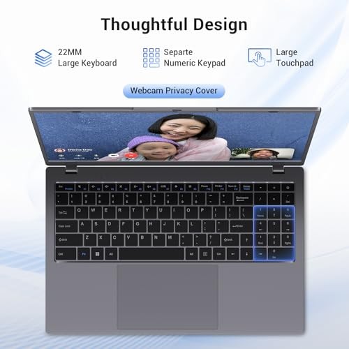 2026 Laptop Computer, 15.6″ FHD IPS Display, Pentium Gold 6500Y 256 GB