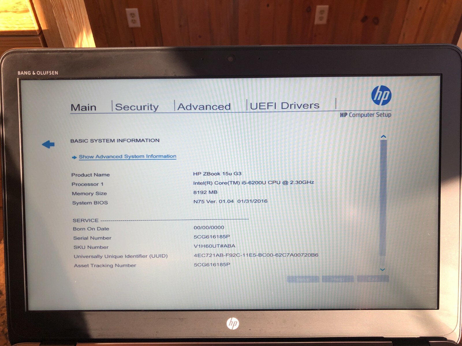 Hp ZBook 15u G3 8GB RAM 500GB M2 SSD Windows 10 Pro Core i5-6200u