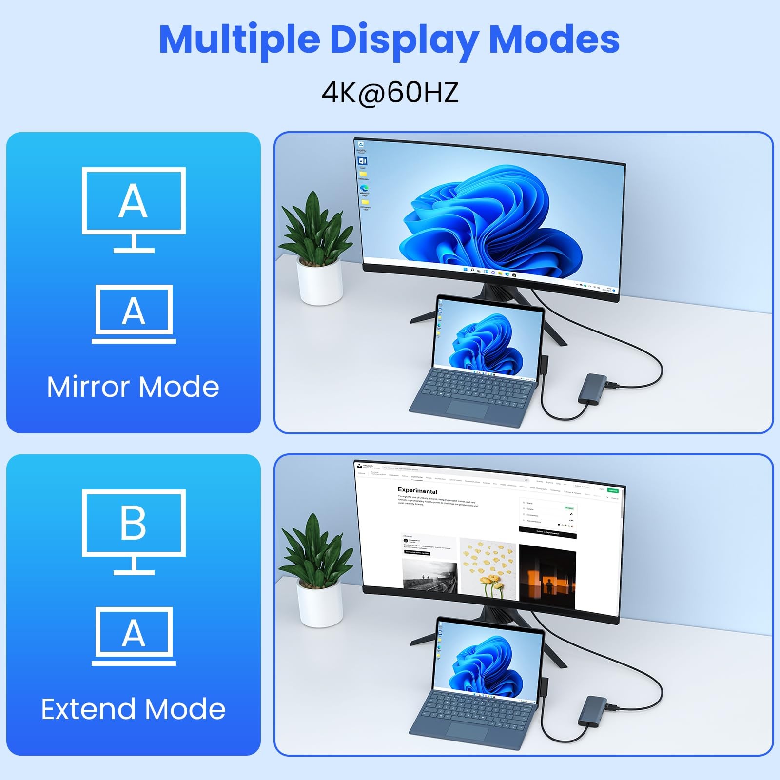 New MS Surface 11-in-1 Docking Station 4K@60HZ HDMI – Travel Hub