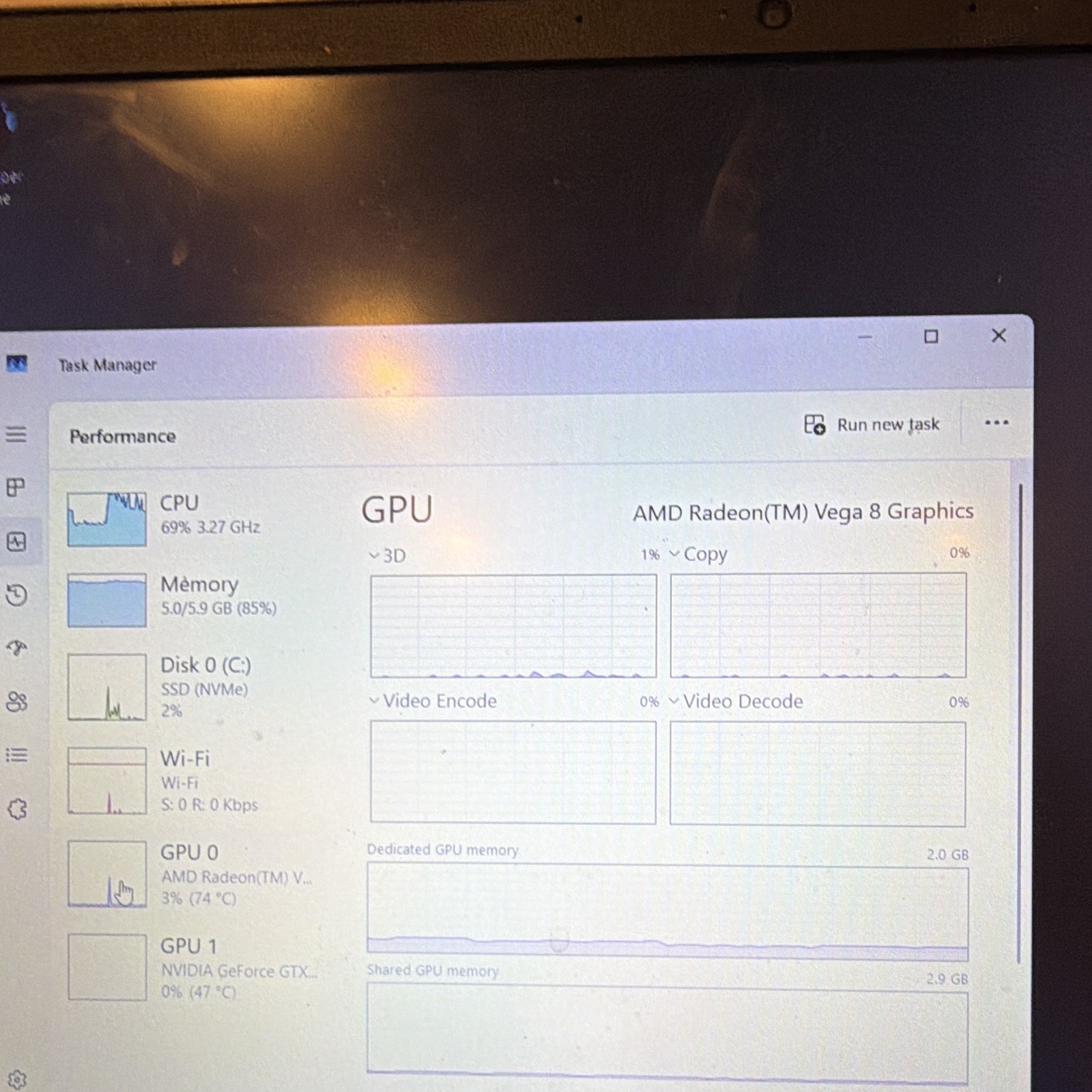 HP Pavilion Gaming 15.6″ Ryzen 5 3550H 8GB 256GB SSD GTX 1050 Win 11
