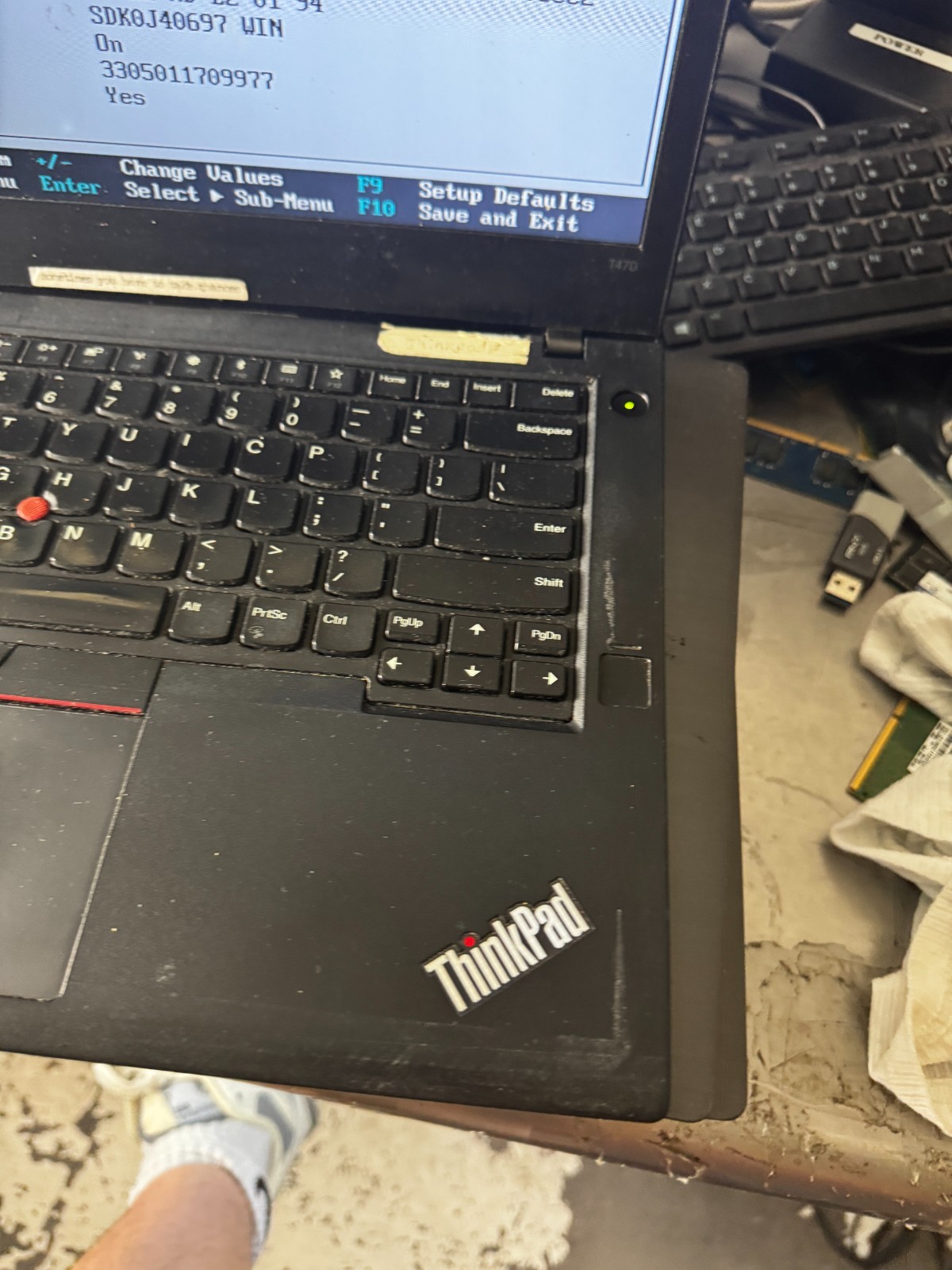 Lenovo ThinkPad T470s Core I5-7200 8GB RAM Laptop For Repair #6000