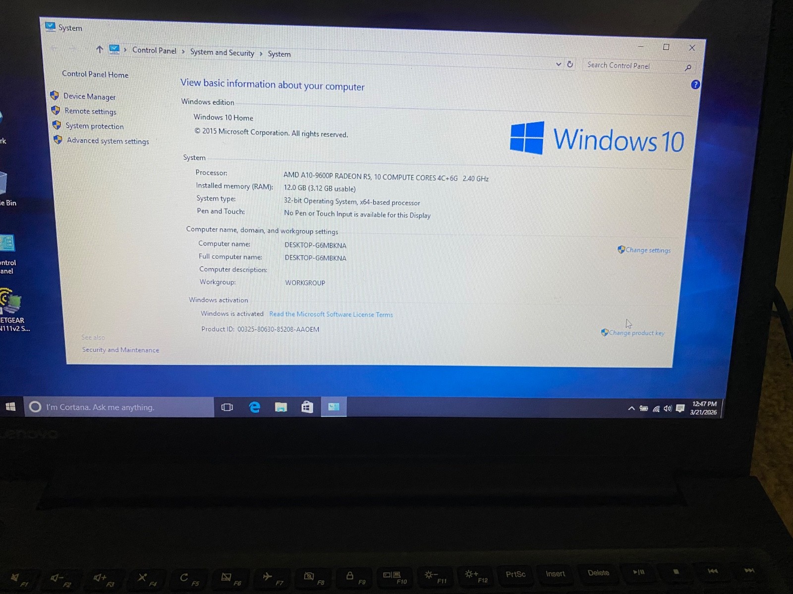 Lenovo IdeaPad 310 laptop