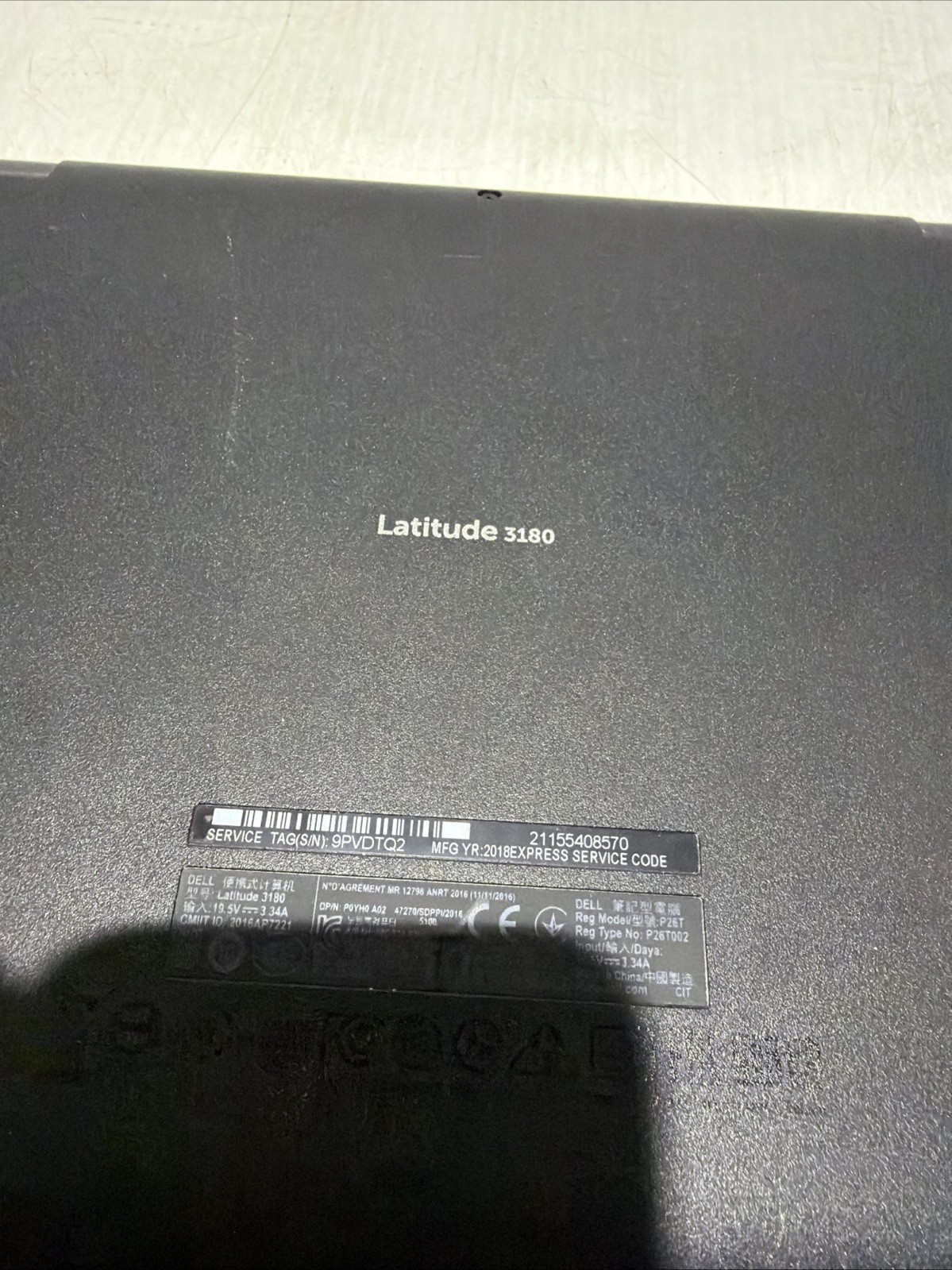 Dell Latitude 3180 11″ Laptop Celeron N3350 4gb Ram 64gb SSD Windows 10 Pro