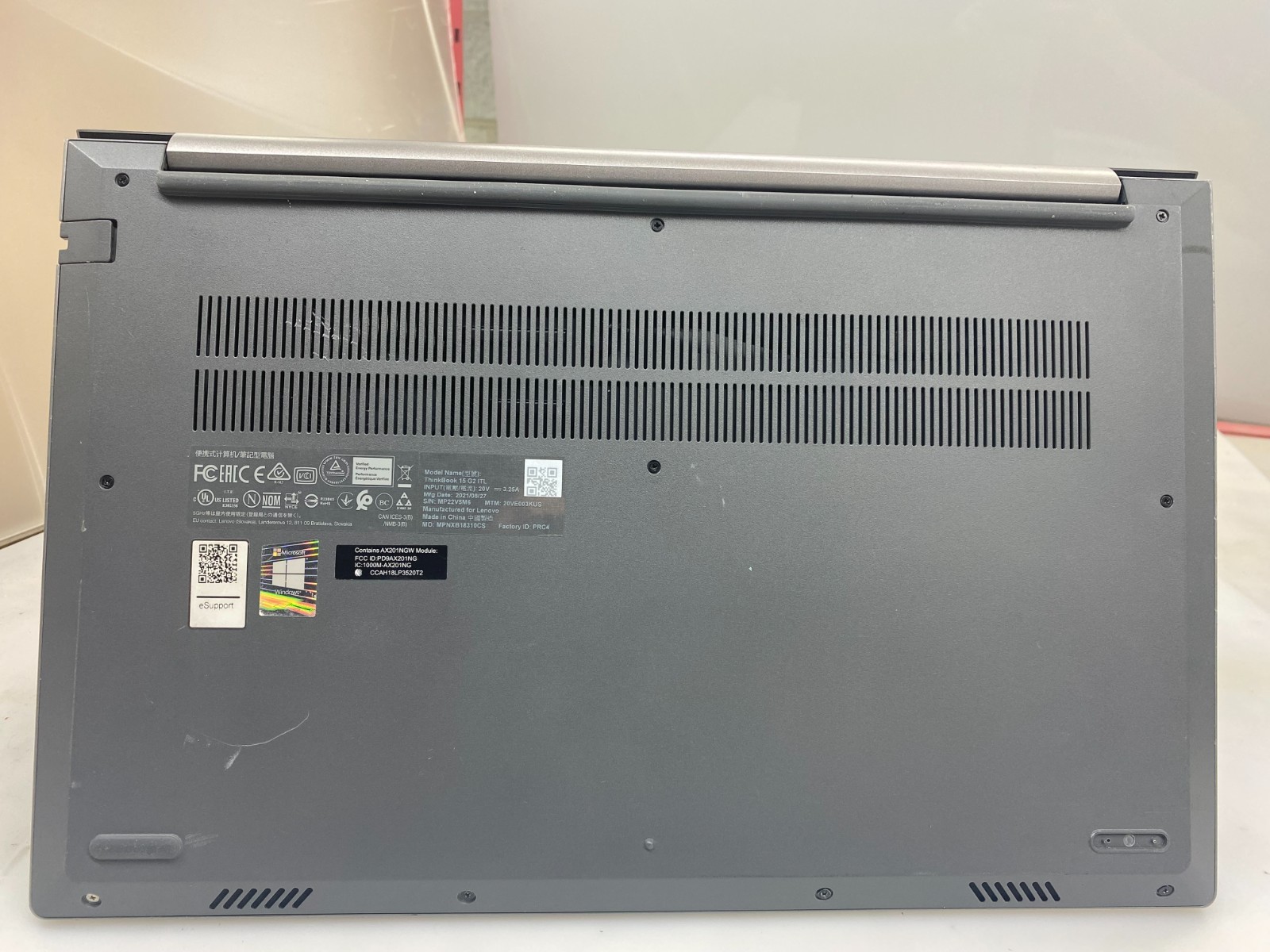 LENOVO THINKBOOK 15G2ITL i7-1165G7@2.80GHz DOES NOT POWER ON *PARTS