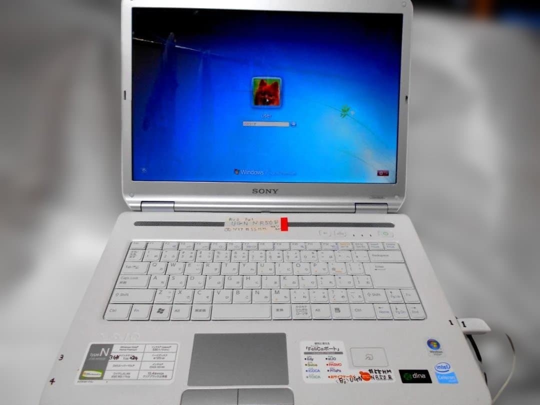 SONY VAIO NR50B Laptop White Core Processor Used Japan Genuine
