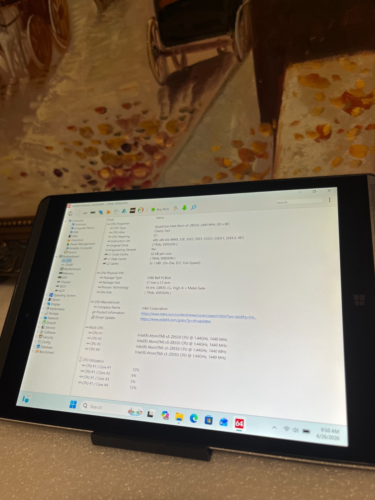 HP 608 G1 Pro tablet Windows 11 PRO -3N2K