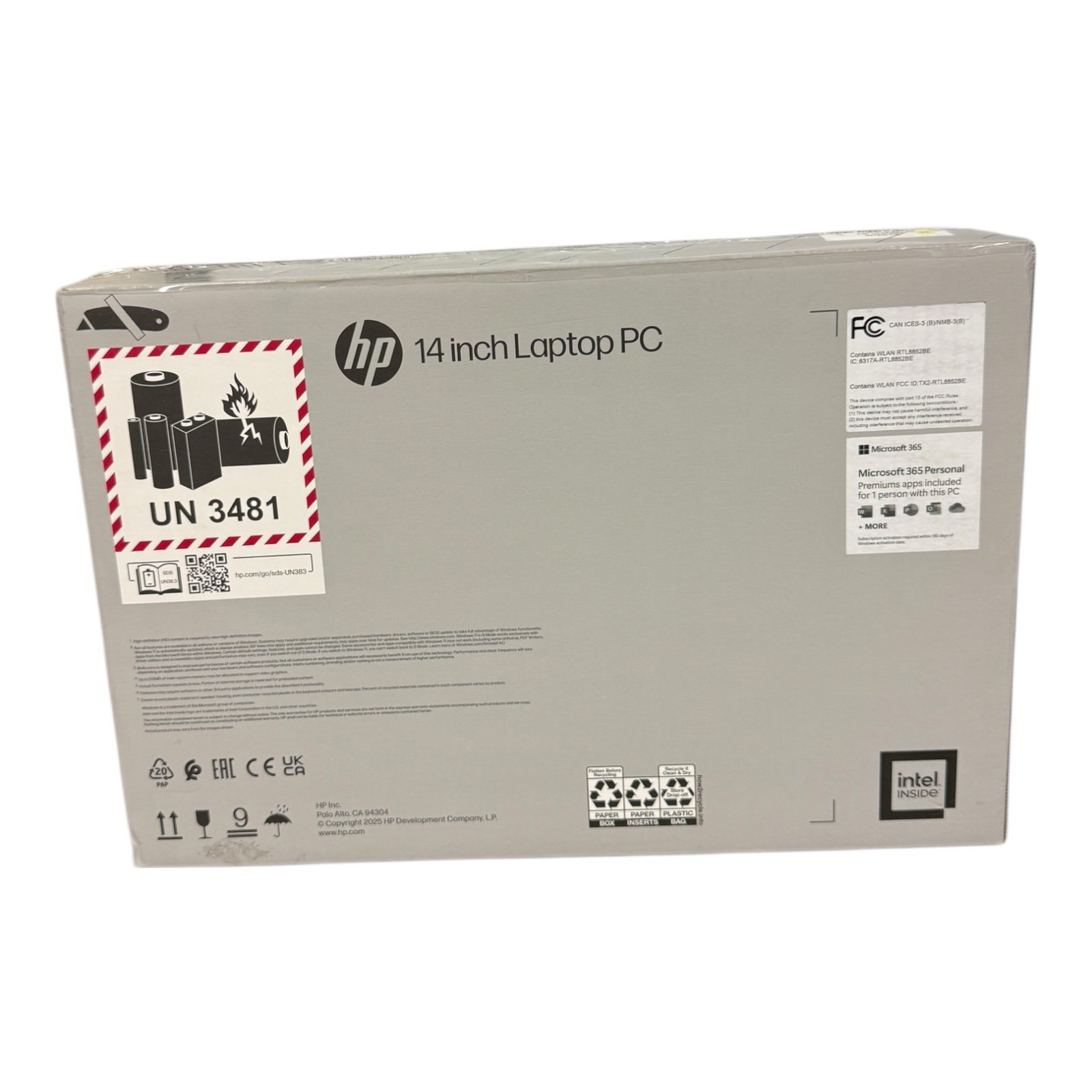 HP 14″ Laptop Intel N150 4GB RAM 128GB UFS Windows 11 Pink New