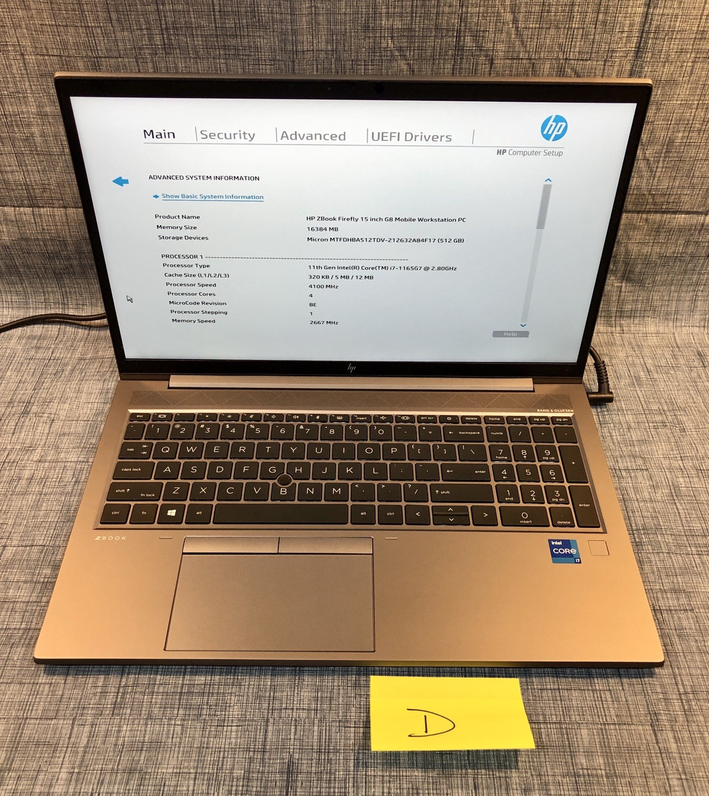 Lot 4 HP ZBook Firefly 15 G8 i7 11th Gen 16GB 512GB SSD No OS