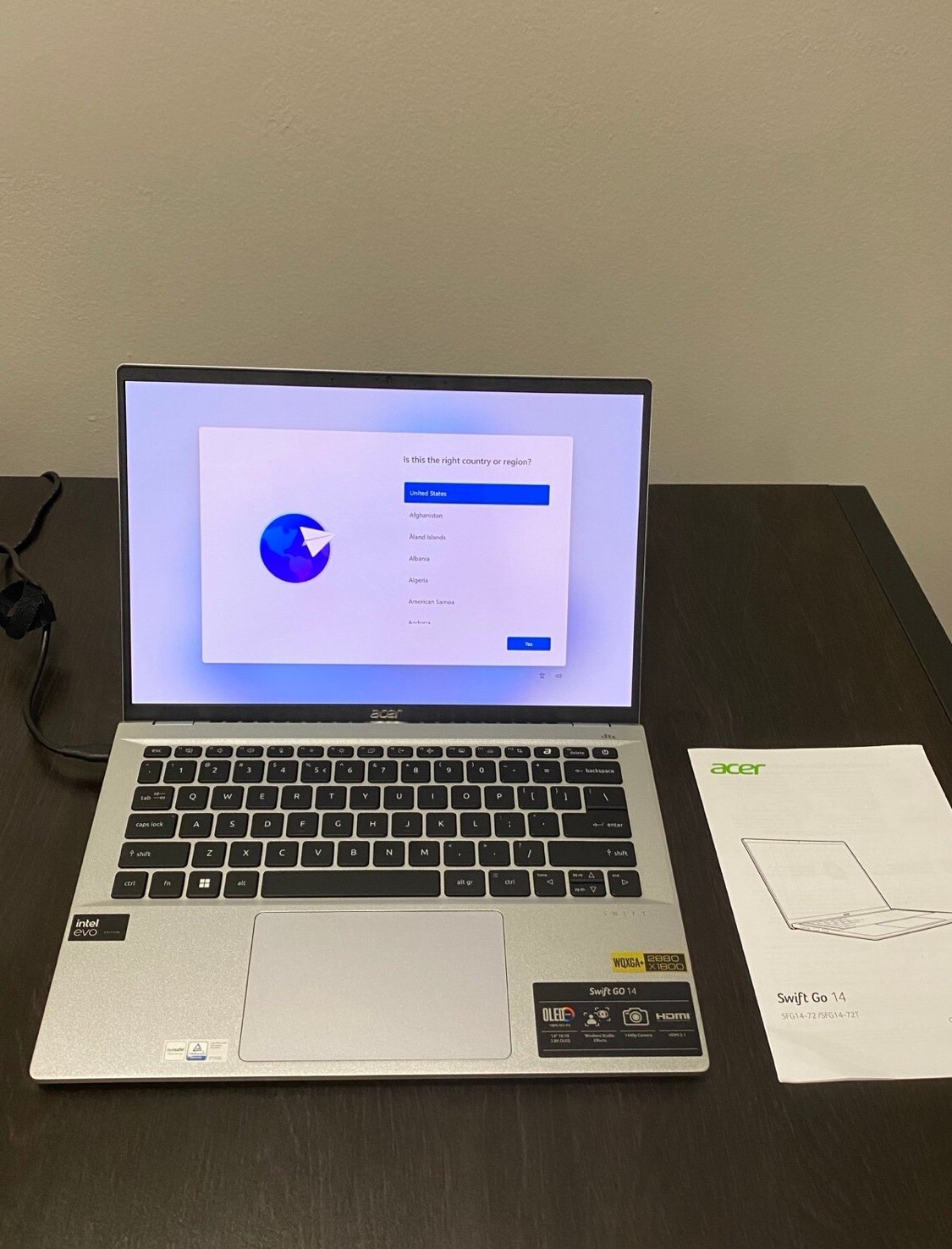 Acer Swift Go 14 Intel Evo Thin & Light Laptop SFG14-72-53BP 16GB RAM 512GB SSD