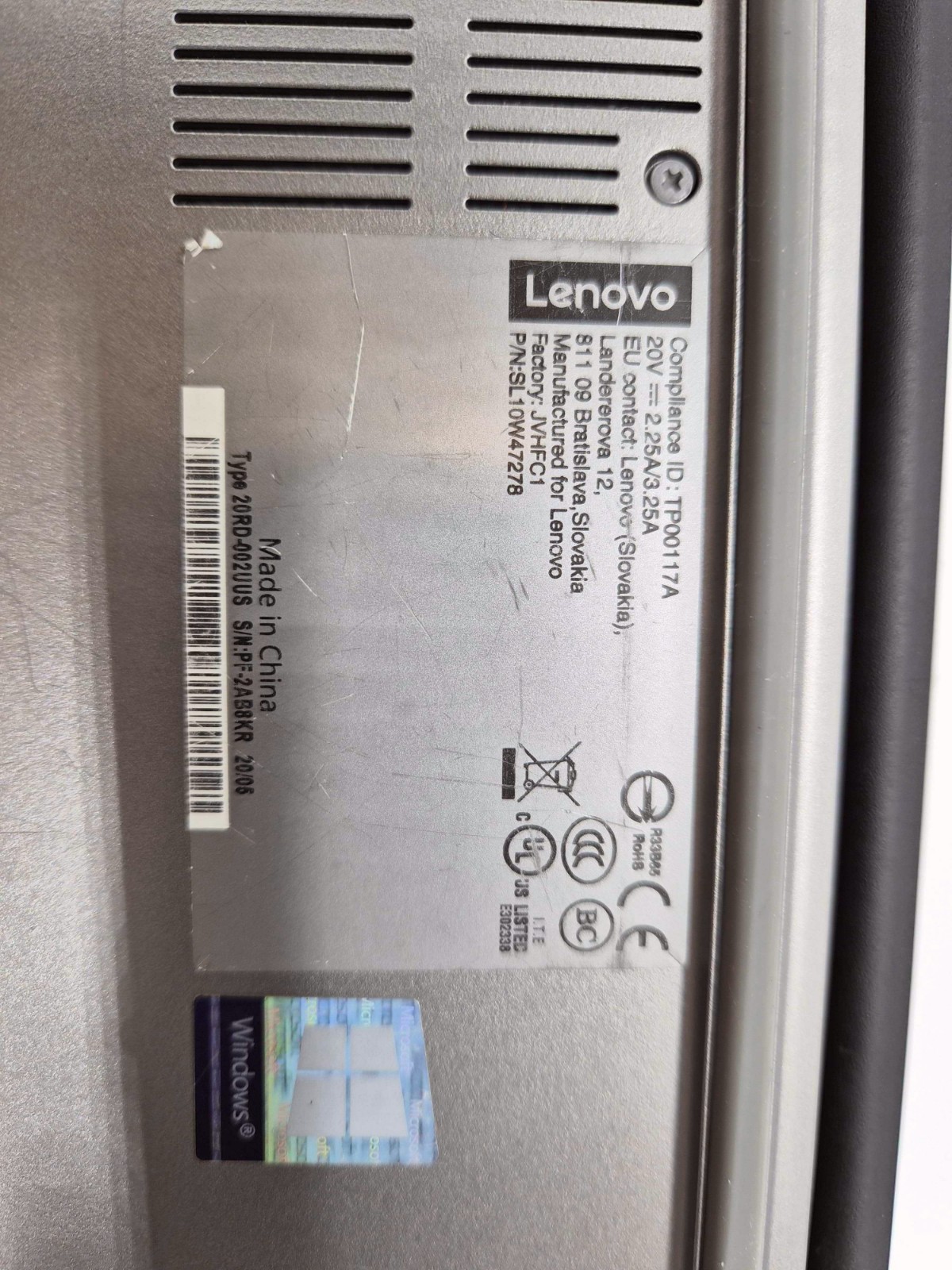 Lenovo ThinkPad E15 Laptop | Intel Core i7-10510U | 8GB DDR4 RAM | No HDD/SSD