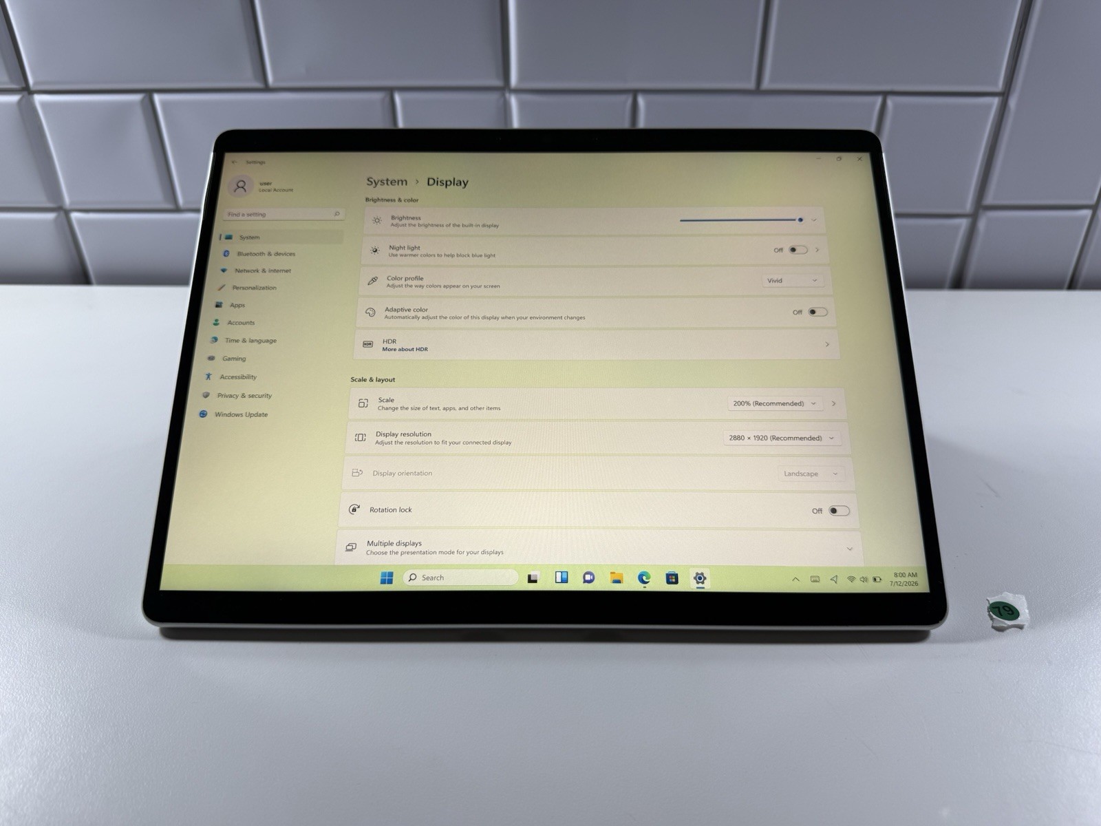 Microsoft Surface Pro 8 (1982) i5-1145G7 – 16GB RAM – 256GB 120Hz – Win 11 Pro