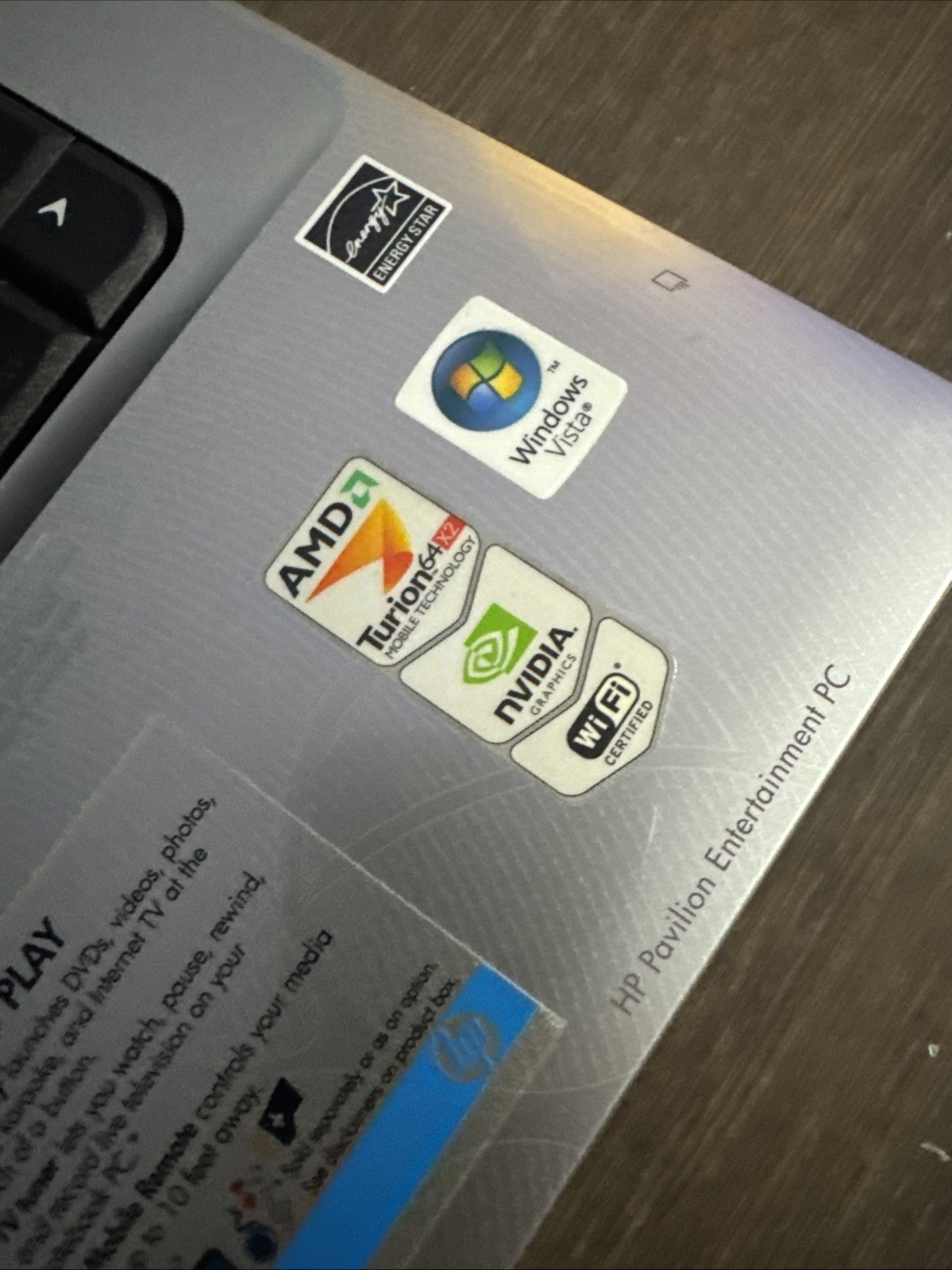 HP PAVILION DV6000 3gb ram NO HDD amd turion 64×2