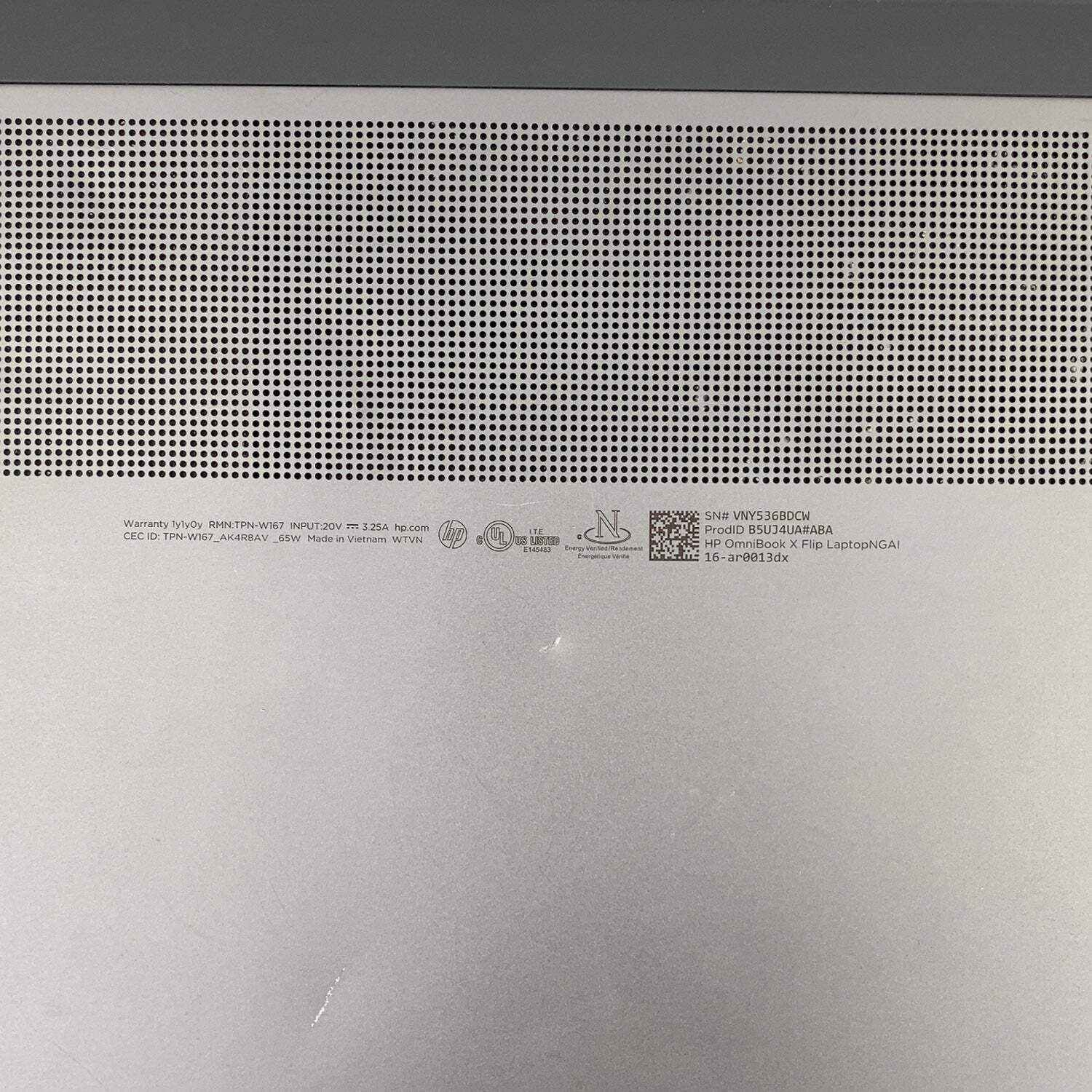 Broken HP OmniBook X 1920 x 1200 B5UJ4UA#ABA READ