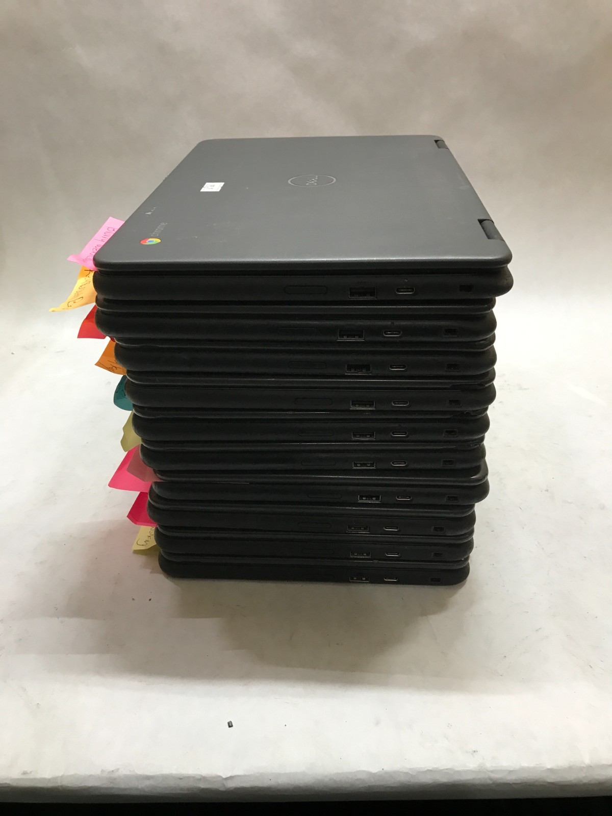 Lot of 10 Dell ChromeBook 3100 2in1 11″ Celeron 4GB RAM 32GB For Parts READ – DW