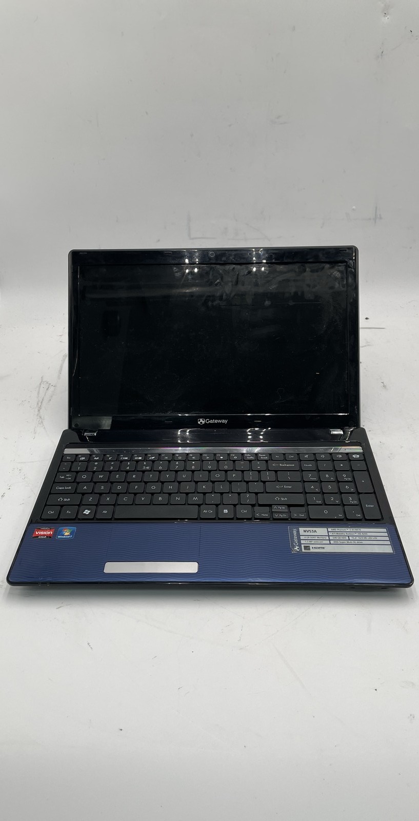 Gateway NV53A NEW95 15.6″ AMD Phenom II X4 N970 Laptop No HDD Unit