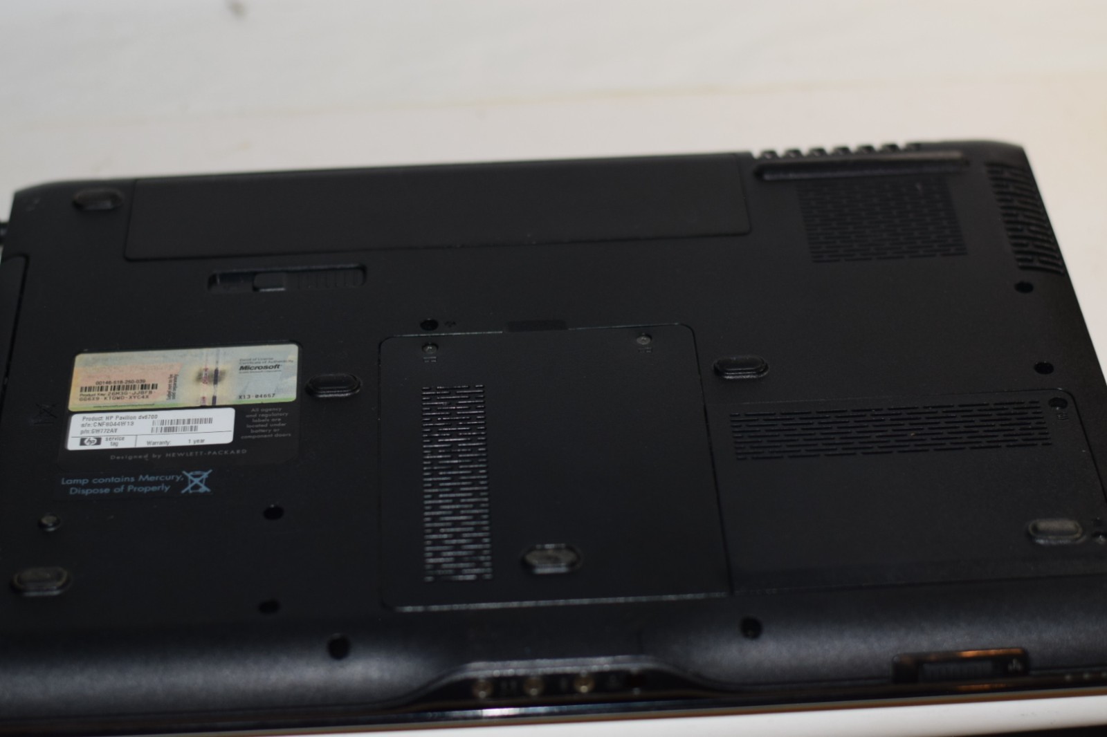 Hp Pavilion DV6700 15″ Laptop Core 2 Duo 4gb Ram No Drives Boots Bios with P.S.
