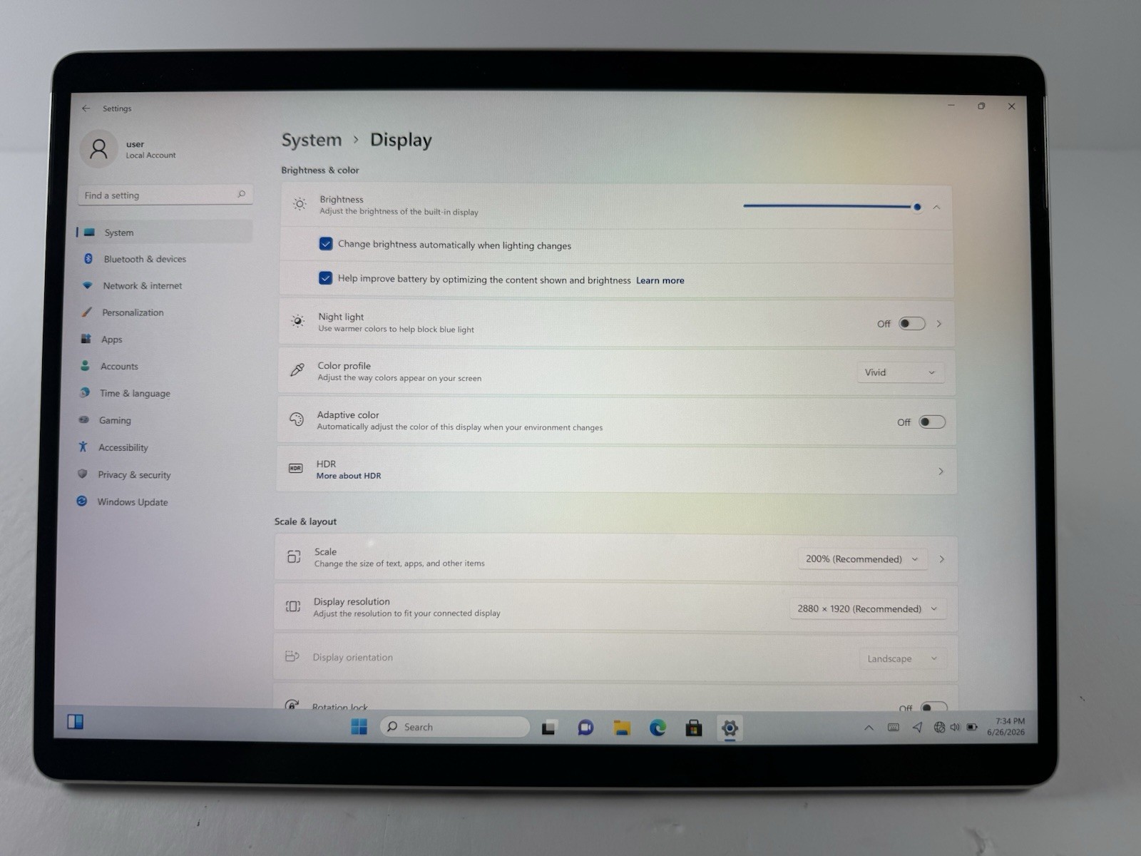 Microsoft Surface Pro 8 (1982) i5-1145G7 – 16GB RAM – 256GB 120Hz – Win 11 Pro