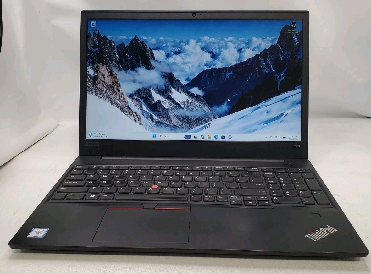 LENOVO Thinkpad E580 Intel Core i3-7020U 2.30GHz 4GB RAM 256 GB SSD Windows 11