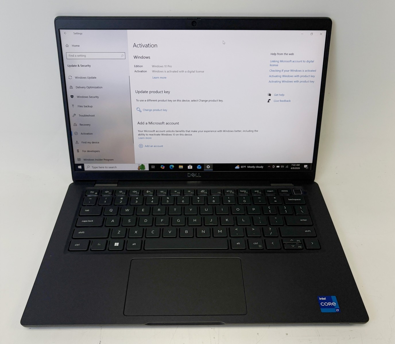 Dell Latitude 7430 Laptop i7-1255U 4.70GHz 512GB SSD 16GB RAM