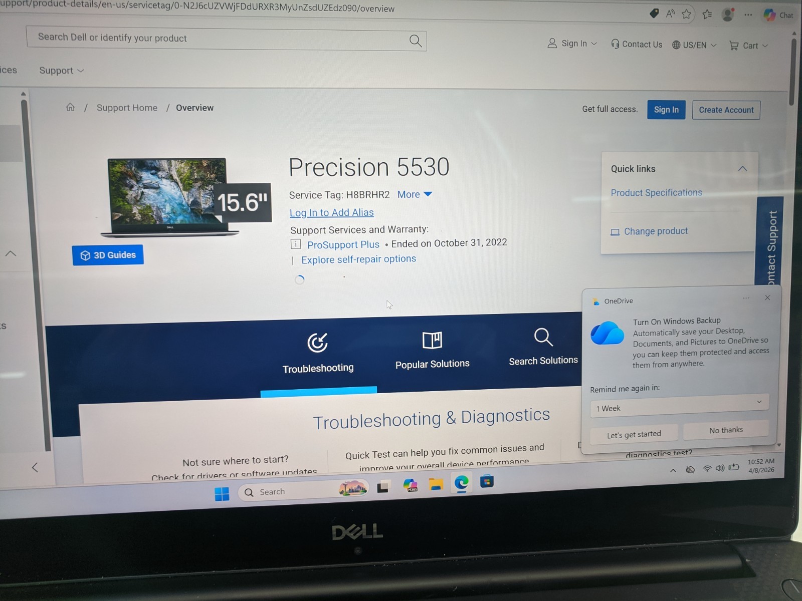 Dell Precision 5530 Laptop – i7-8850H | 32GB RAM | 512GB NVMe | 4K UHD Touch