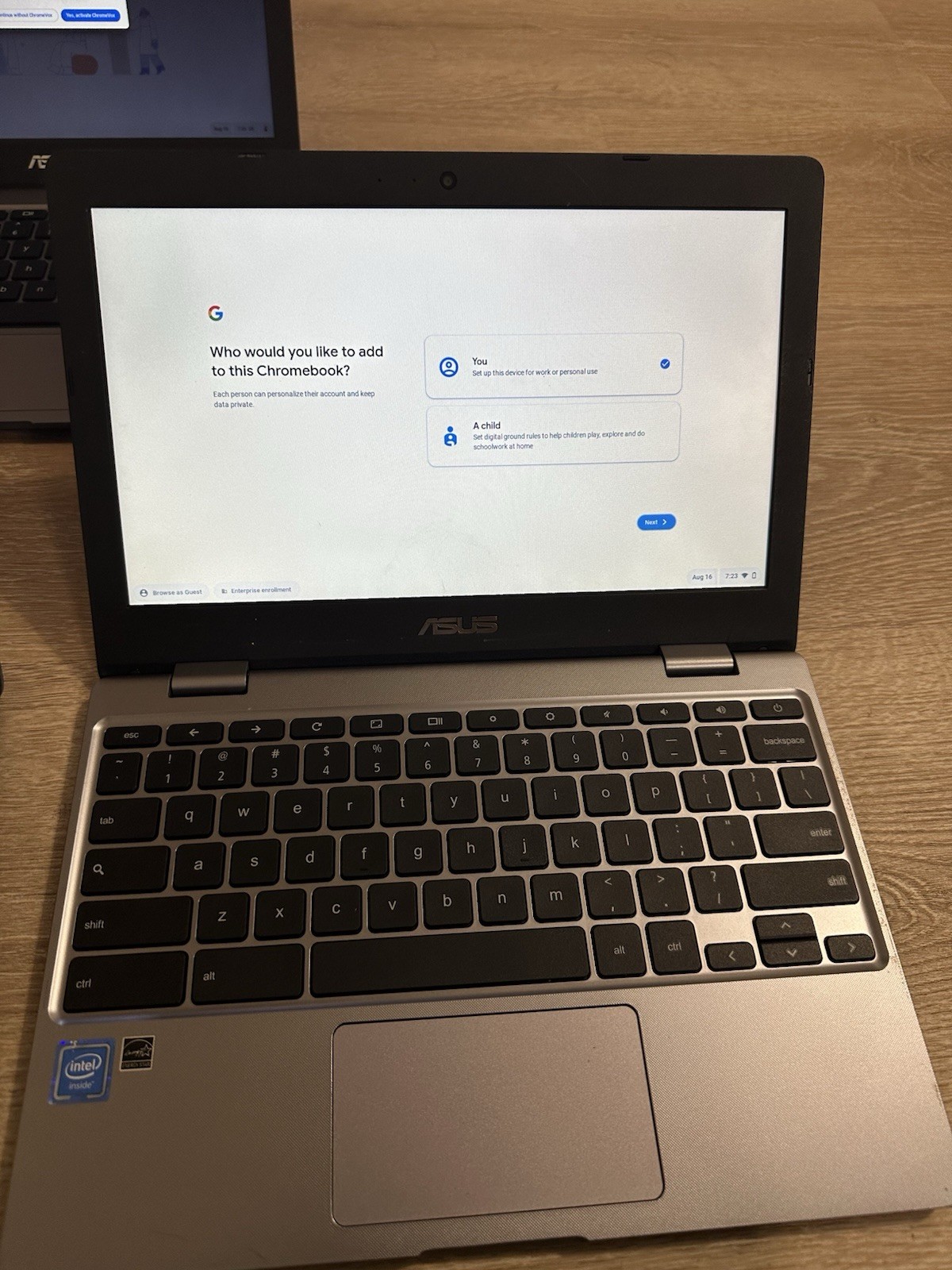 ASUS Chromebook CX22N 11.6-inch HD Non-Touch 32GB eMMC -LOT OF 5 UNITS-CHARGERS