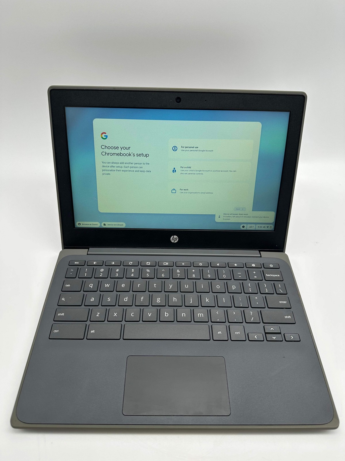 HP Chromebook 11 G8 EE 11-inch Intel Celeron 1.1GHz 4GB RAM 32GB Black 2020 Used