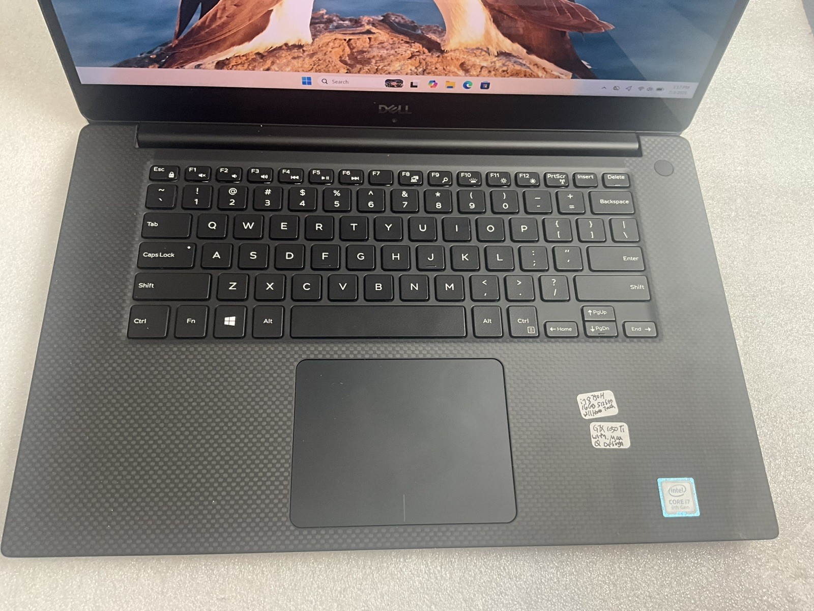 Dell XPS 15 9570 /TOUCH /i7-8750H CPU/16GB RAM/512GB SSD/GTX 1050TI/W11Home