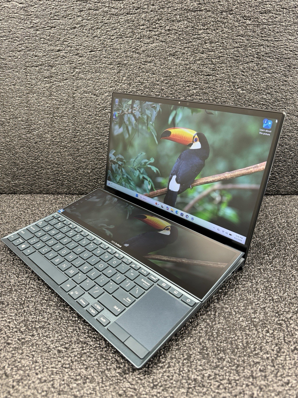 ASUS ZenBook Duo 14″ Laptop (32GB RAM, MX450, 1TB SSD, Intel Core i7 11th) USED