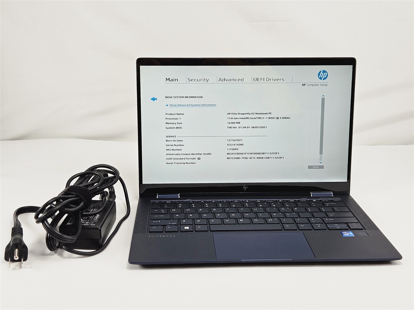 HP 13.3″ Elite Dragonfly G2 i7-1185G7 16GB 512GB Touchscreen Laptop No OS