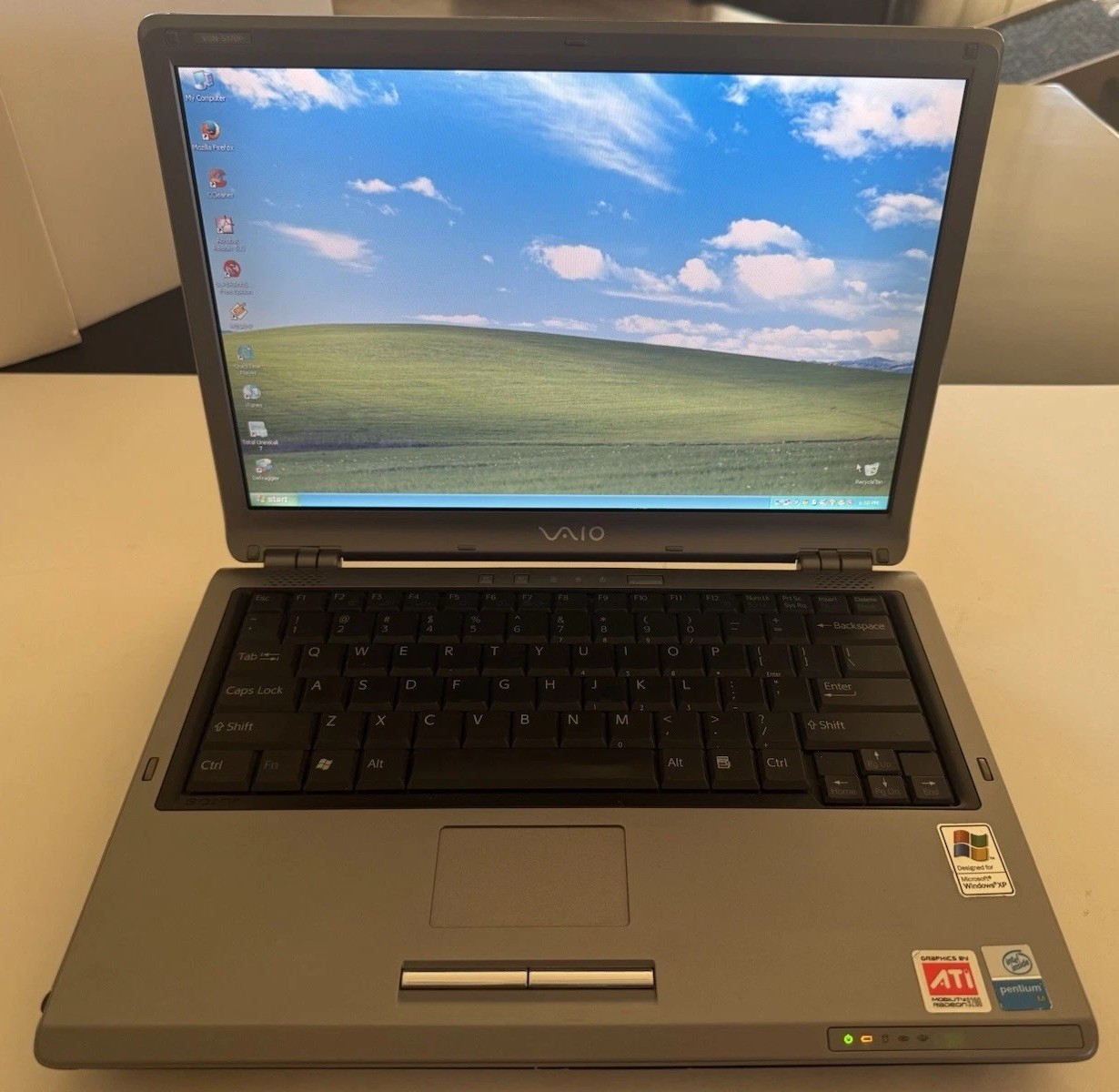 Sony VGN-S170P PCG-6C3L Pentium M 1.5GHz 1GB 128GB Disc Win XP Laptop